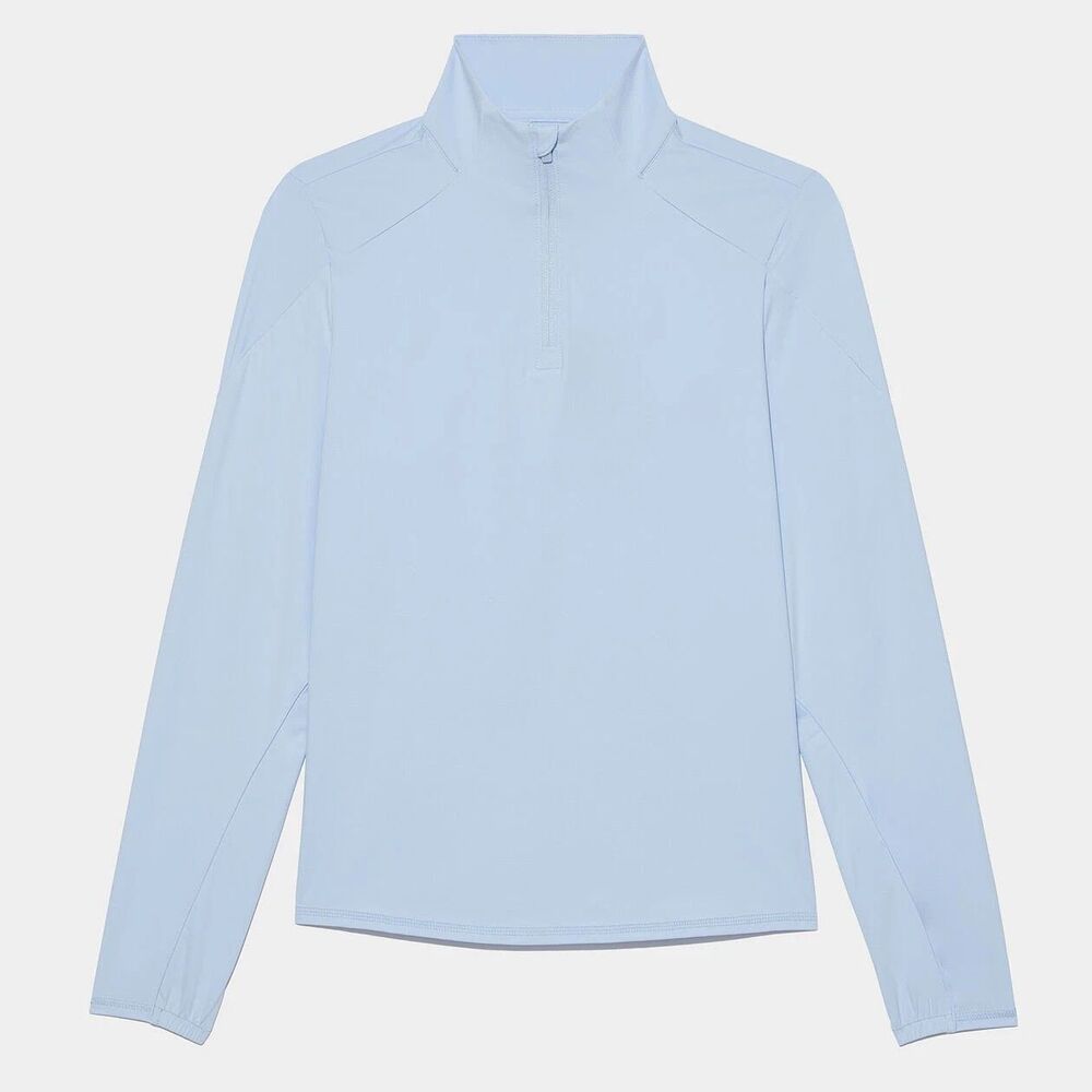 G/Fore Sun Shield Quarter Zip Athleisure Base Layer Tech Fabric Pale Blue S